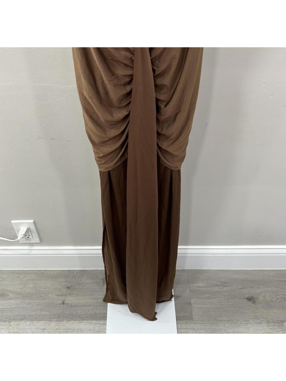 MOTHER OF ALL Viola T-shirt Midi Dress in Brown - Picture 6 of 9